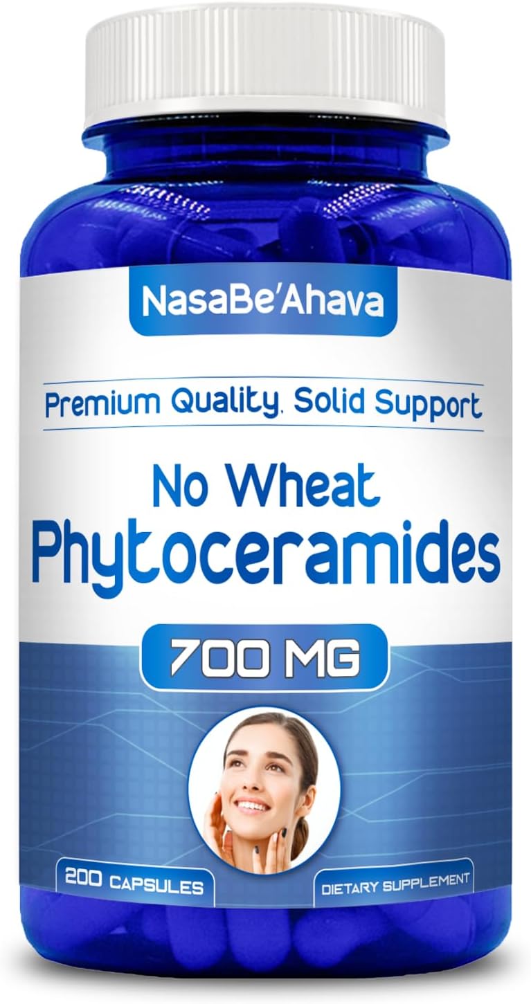 Extra Strength Phytoceramides 700mg – Plant-Based Ceramides with Vitamins A, C, D, E for Women (100 Day Supply) - görsel 1