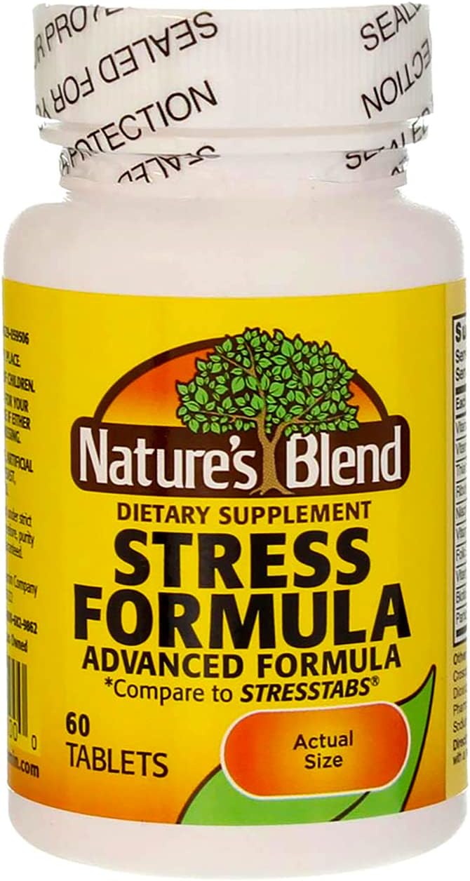 Nature's Blend Stress Formula Vitamins - 60 Tablets - görsel 1