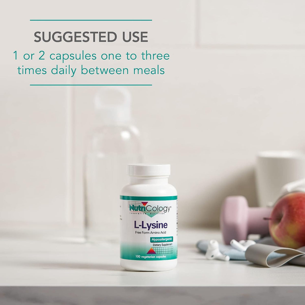 NutriCology L-Lysine 500mg - Essential Amino Acid Supplement - 100 Capsules - görsel 6