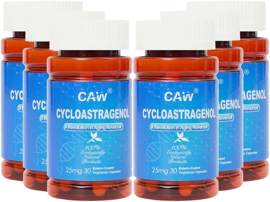 CAW Cycloastragenol 25mg Enteric-Coated Capsules – Food Supplement (90 Count) - görsel 7