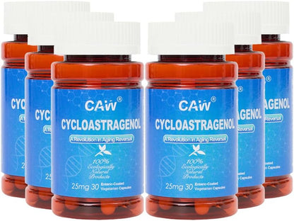 CAW Cycloastragenol 25mg Enteric-Coated Capsules – Food Supplement (90 Count)