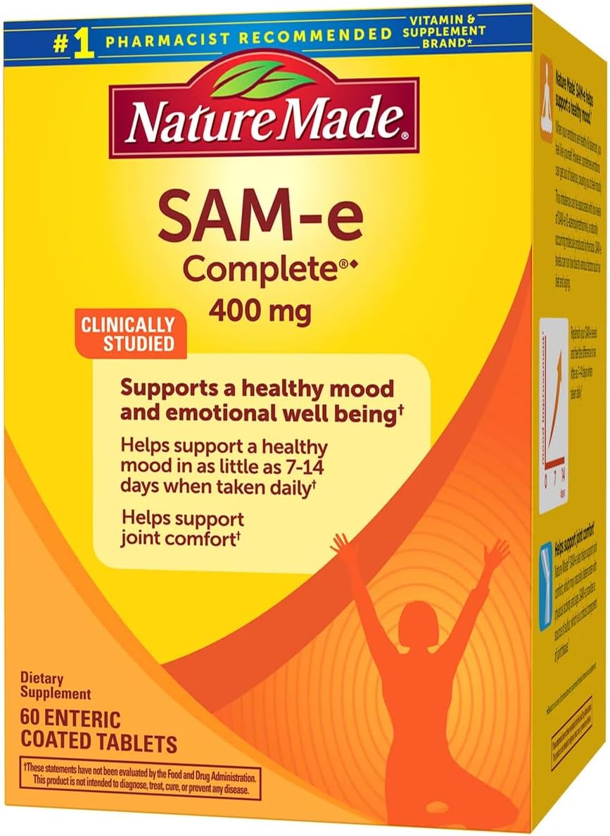 Nature Made SAM-e Complete 400 mg Tablets, 60 Tablets - görsel 1