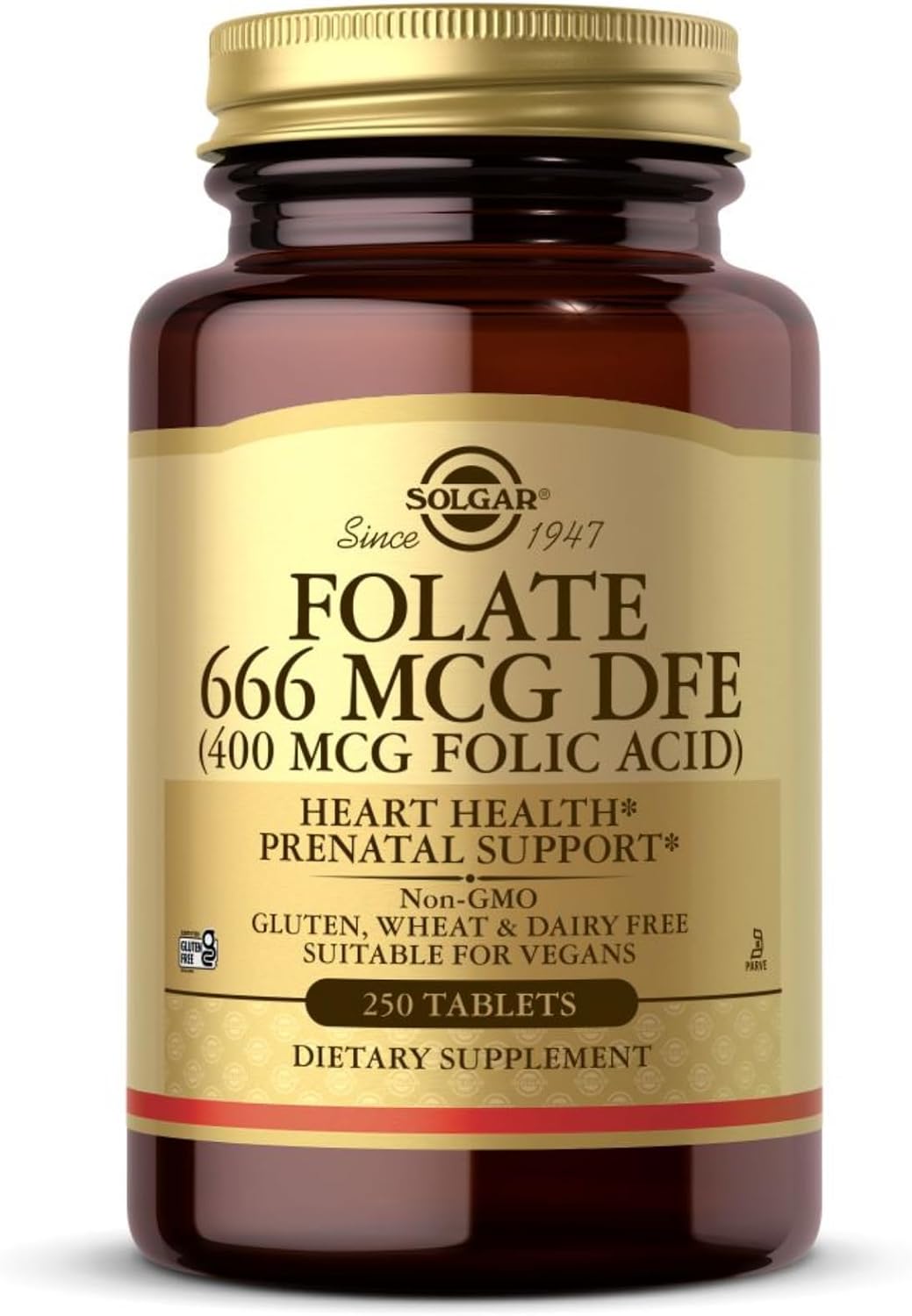 Solgar Folic Acid 400 mcg, 250 Tablets - görsel 1