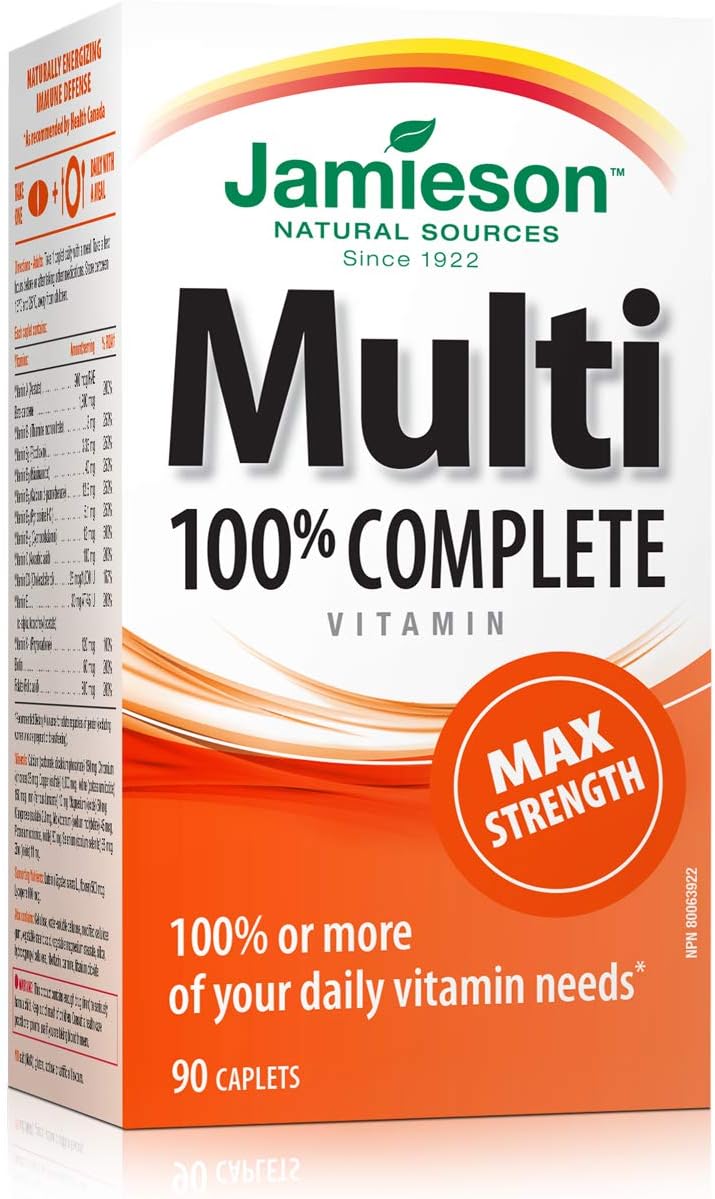 Jamieson 100% Complete Multivitamin Max Strength - 90 Capsules - görsel 1