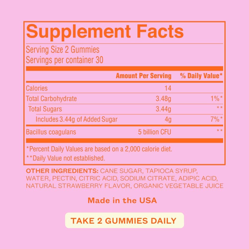 Cheeky Bonsai Balanced Babe - Vaginal Probiotic Gummies for Women, Balanced pH, Healthy Odour, and Flora Support - 5 Billion CFUs - Juicy Strawberry Flavour, 60 Count - görsel 6