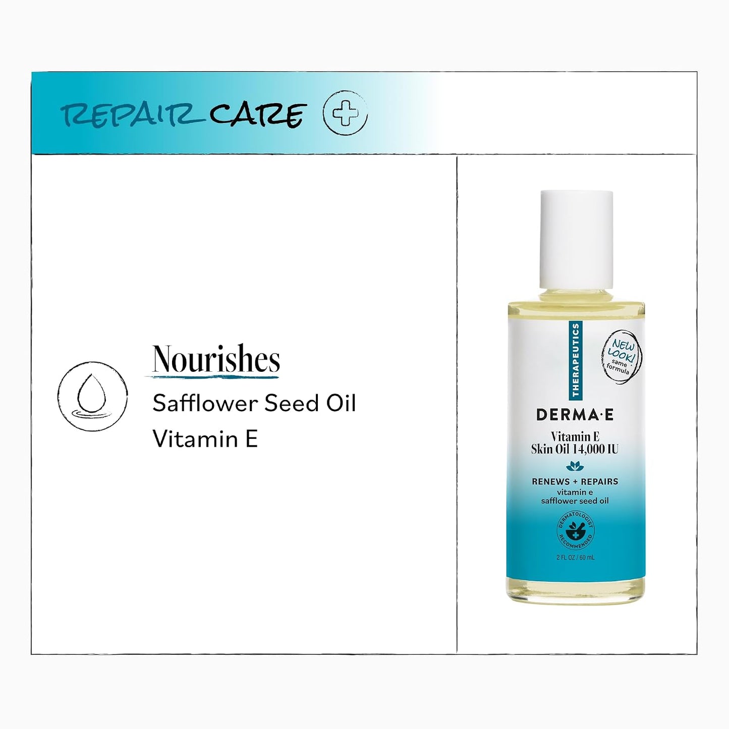 Derma E Vitamin E Skin Oil 14,000 IU with Safflower Oil - Hypoallergenic & Fragrance-Free - görsel 5
