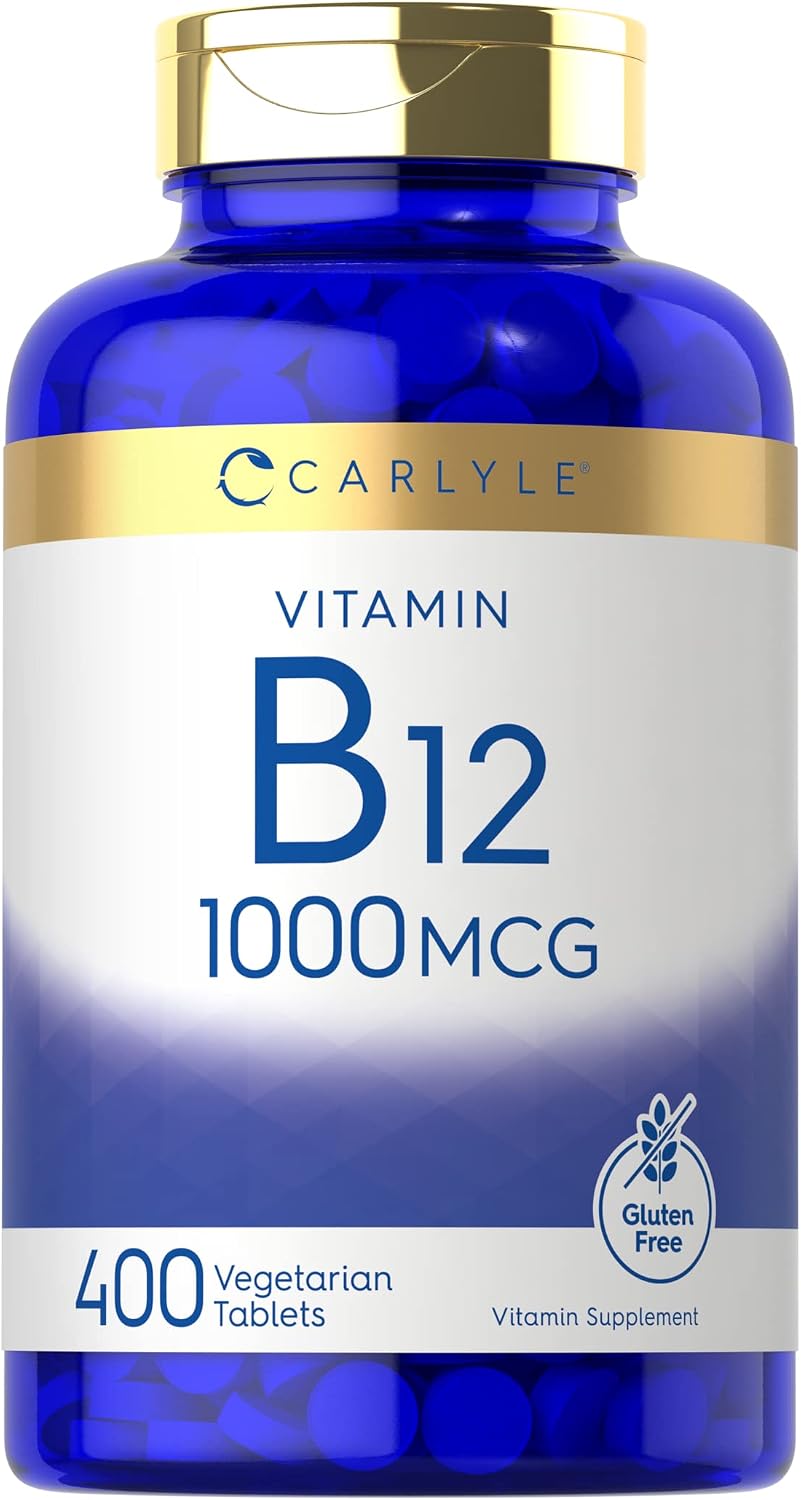 Carlyle Vitamin B12 1000 mcg Time Release Tablets - Cyanocobalamin - 250 Count - görsel 8