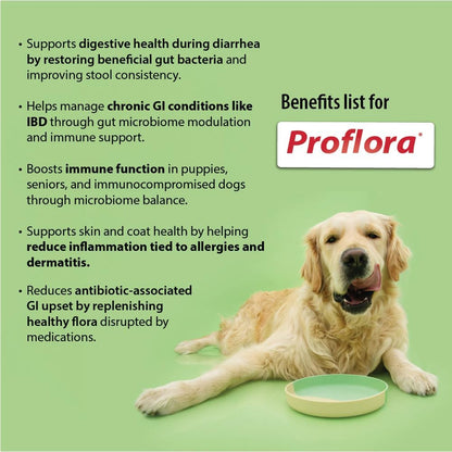 Daily Probiotics and Prebiotics for Dogs, Supports Digestive Health and Immune System, 30 Powder Sachets, 30g (1-Pack)