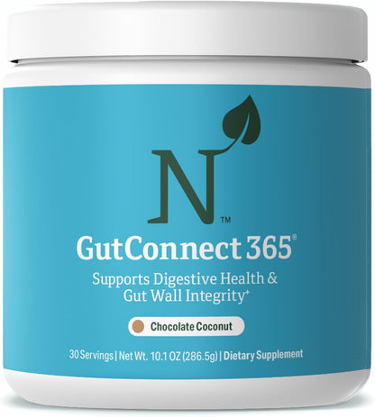 Nature M.D. GutConnect 365 – Chocolate Coconut Gut Health SuperFood Powder, 30 Servings