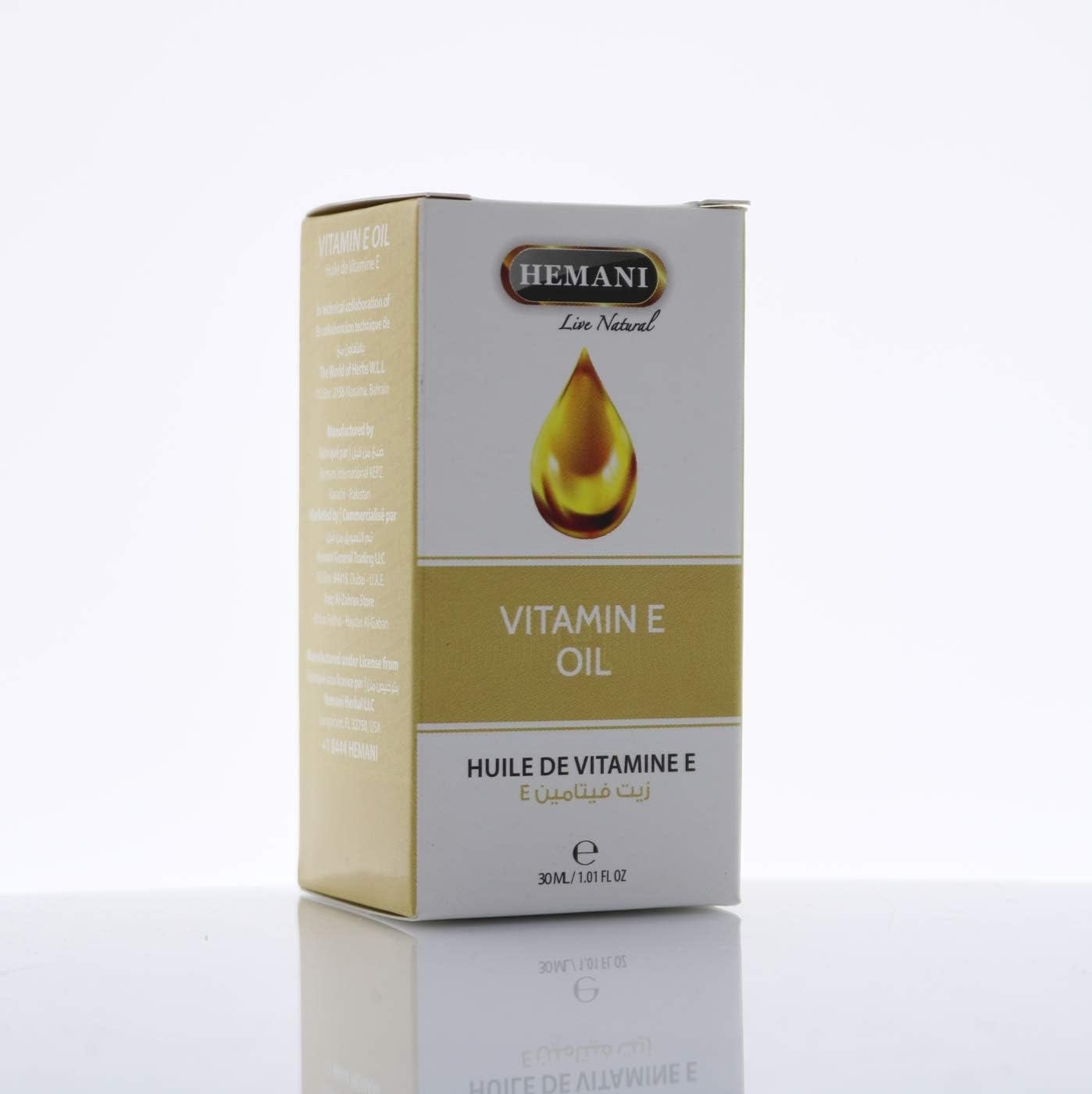 Hemani Vitamin E Oil 30ml - 100% Pure Natural Tocopherol | Antioxidant Skin & Hair Oil - görsel 2