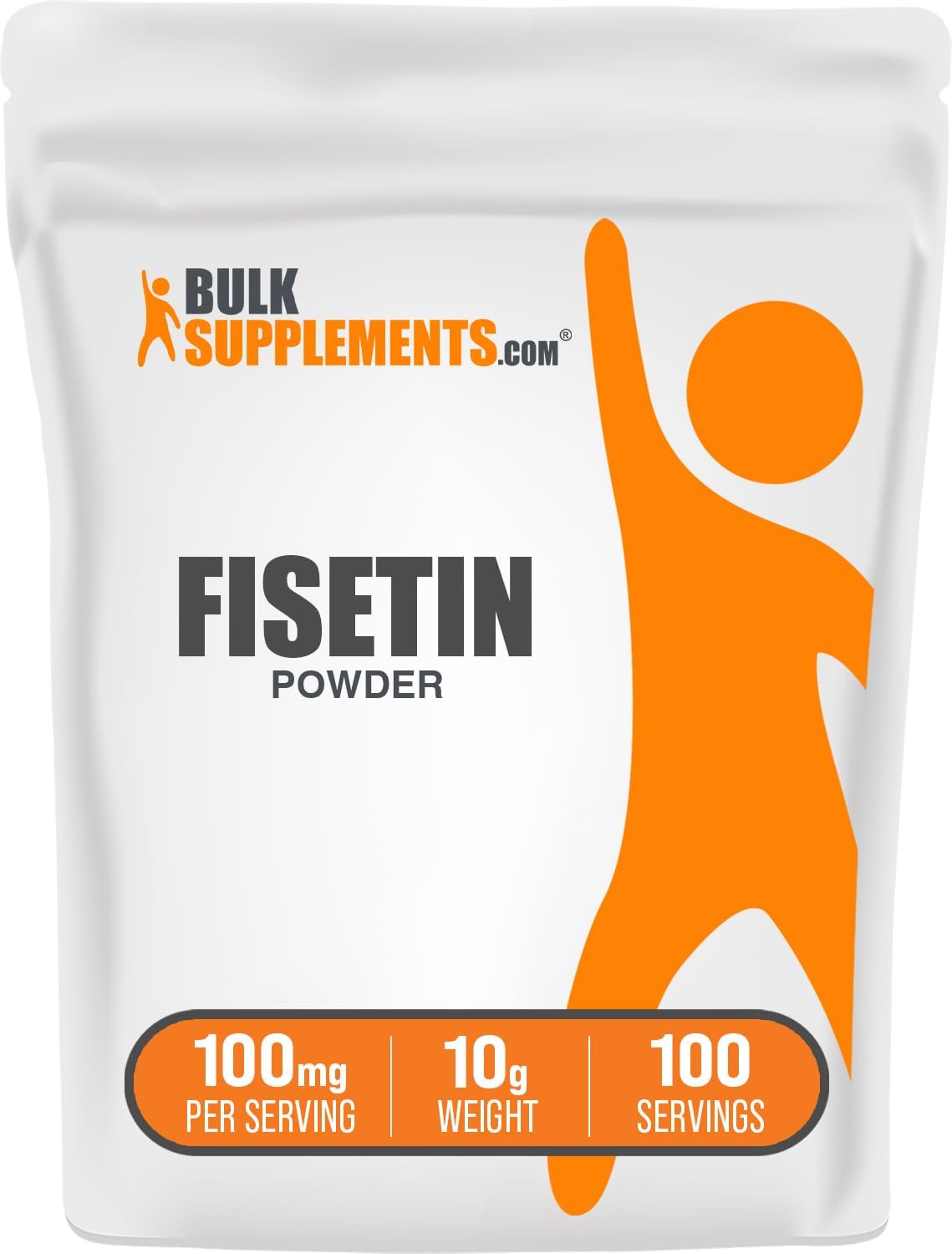 BulkSupplements Fisetin Powder, 10g – 100mg per Serving, Pure and Gluten-free (Pack of 1) - görsel 1