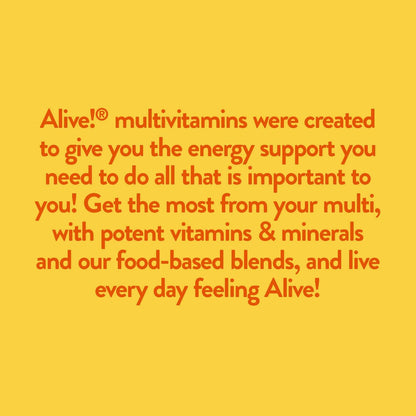 Nature's Way Alive! Max Potency Daily Multivitamin Tablets, 90 Tablets