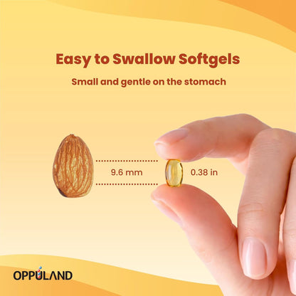 Oppuland Vitamin D3 + K2 5000 IU with Liposomal Technology - MK-7 100µg - 90 Softgels
