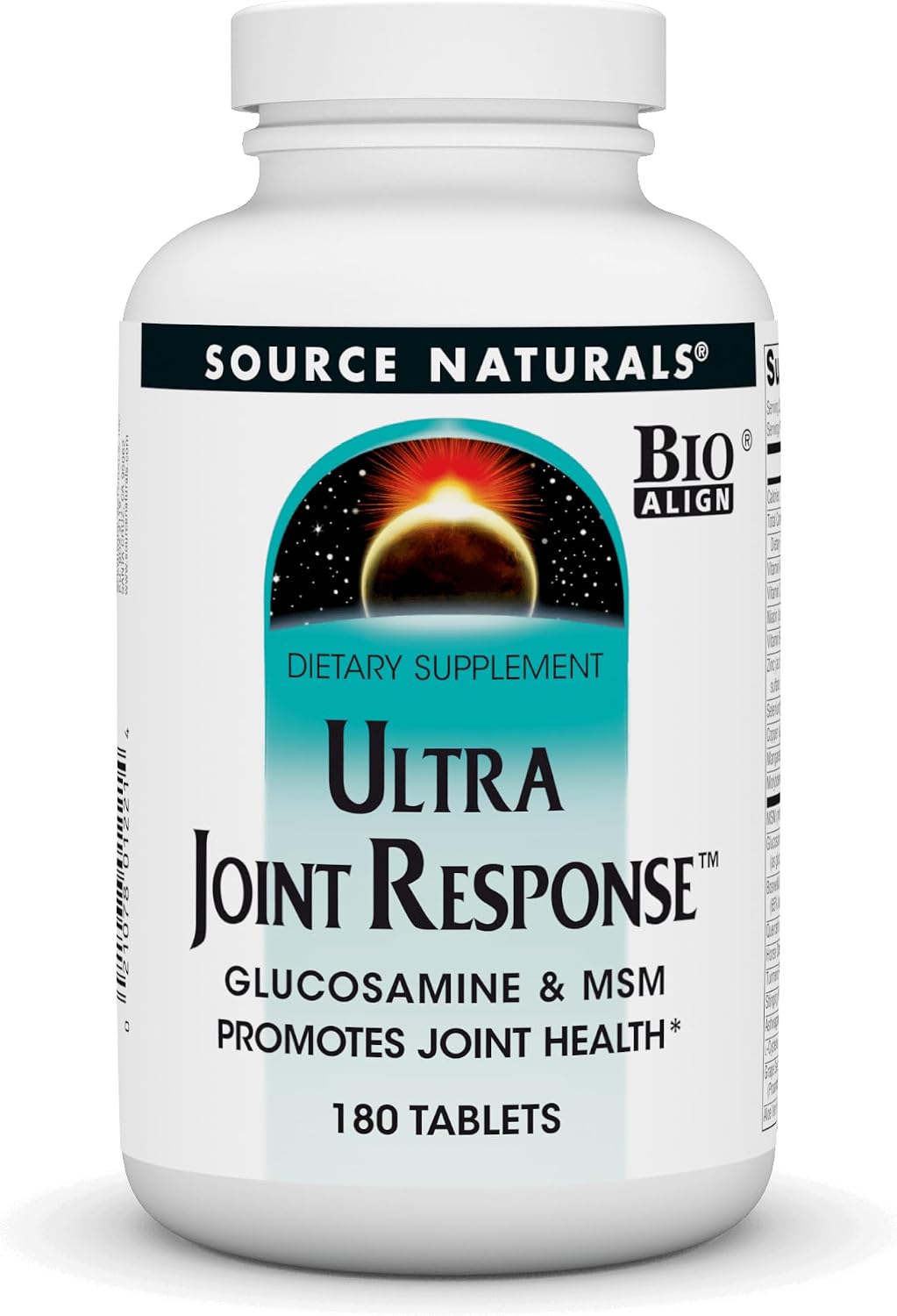 Source Naturals Ultra Joint Response, Glucosamine & MSM, Supports Joint Health* - 180 Tablets - görsel 1