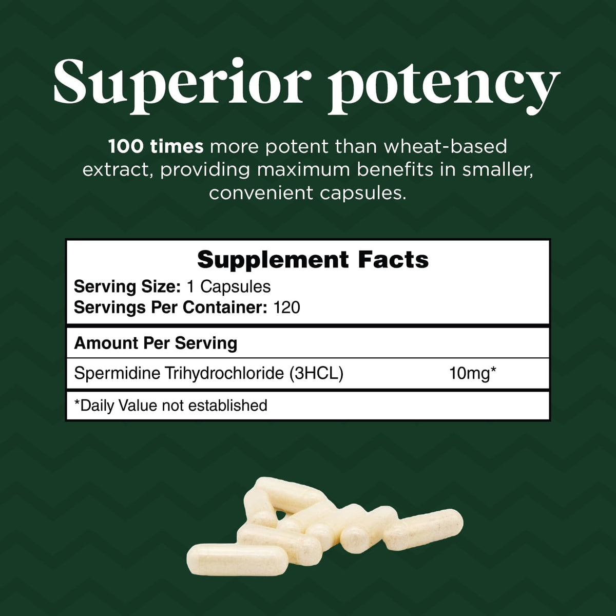 Probase Nutrition Spermidine (10 mg of 99% Spermidine 3HCL – Third-Party Tested) 120 Capsules - görsel 9