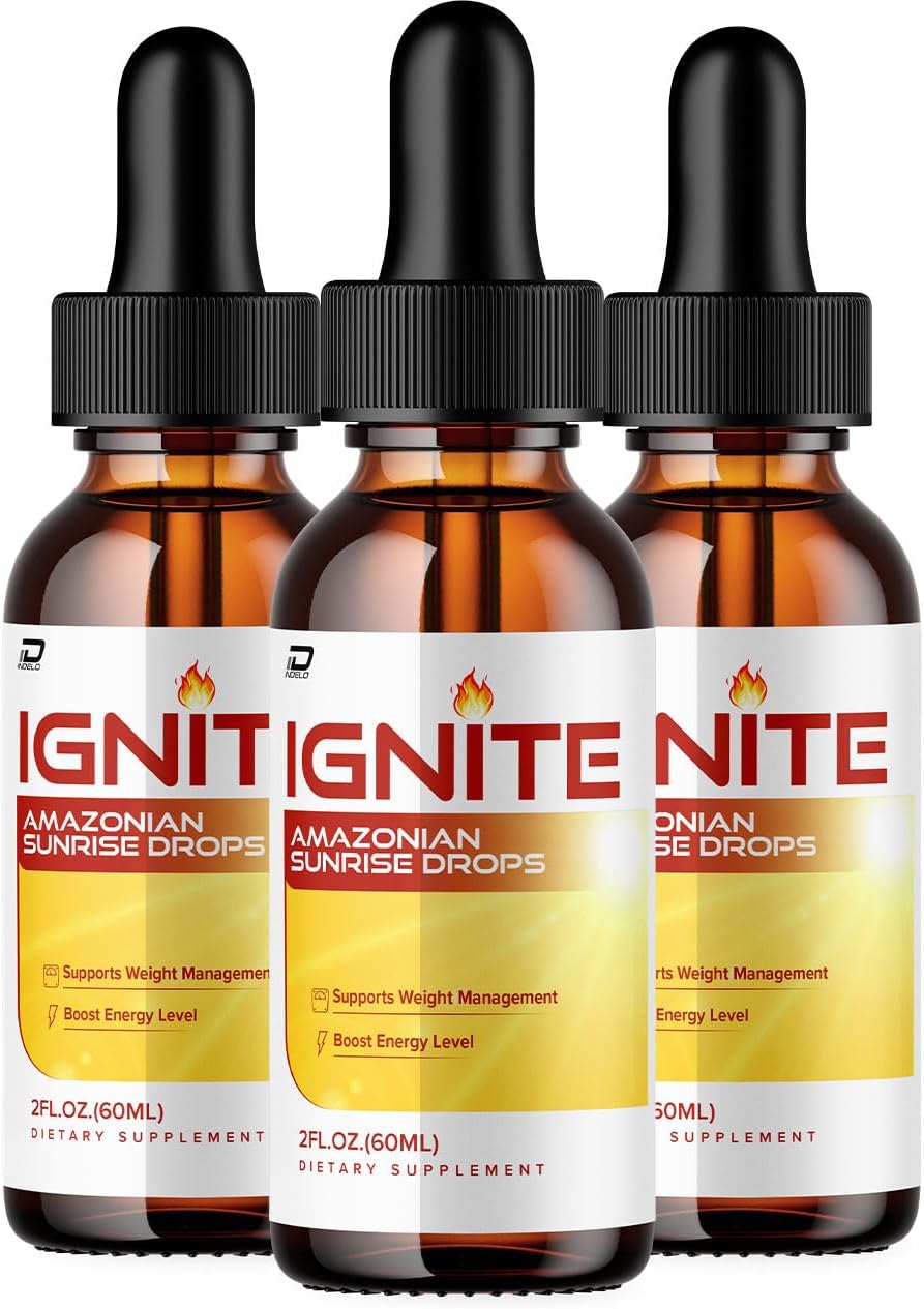 Ignite Amazonian Sunrise Drops – Liquid Supplement, Daily Health Support, 3-Pack - görsel 1