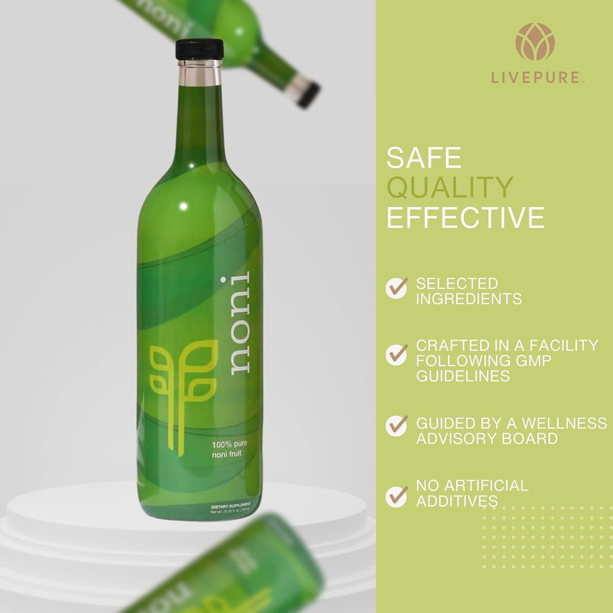 PURE Noni (750ml) - Tropical Tradition for Immune Support - görsel 5