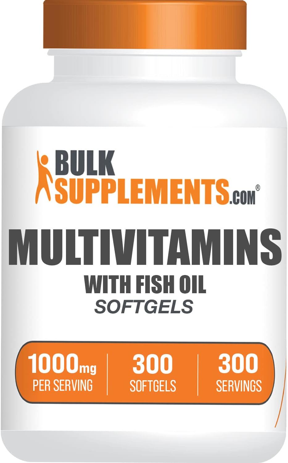 BulkSupplements.com Multivitamin for Men Capsules - Daily Multivitamin with Fish Oil, Gluten-free, 90 Capsules - görsel 6