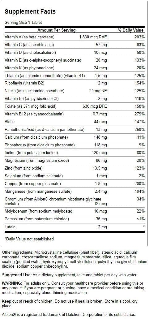 Swanson Geromulti Without Iron – Multivitamin for Seniors, 100 Tablets - görsel 2