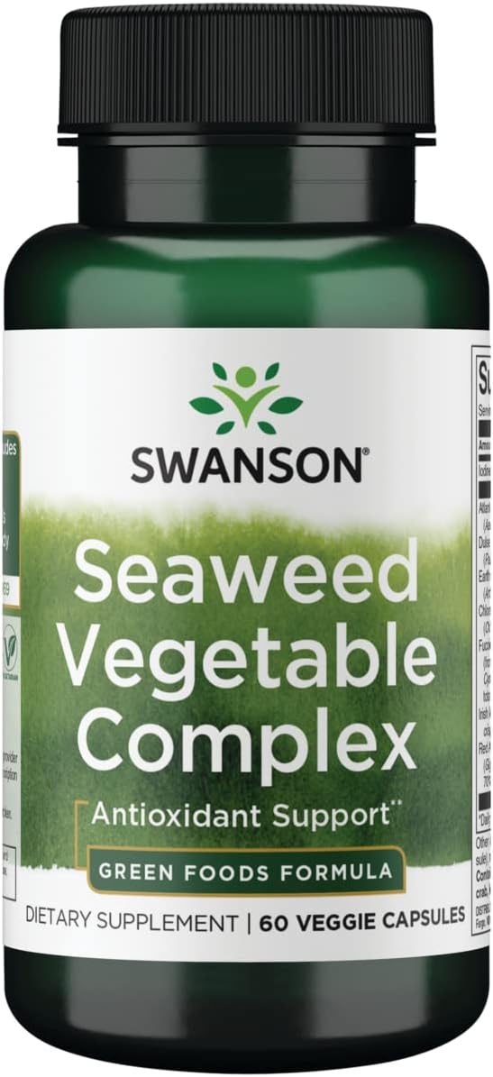 Swanson GRN Seaweed Vegetable Complex, 60 Vegetarian Capsules - görsel 1