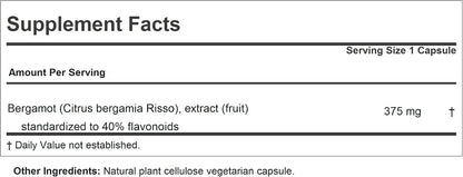 ANDREW LESSMAN Bergamot 375mg – 240 Capsules – High Potency, Standardised Extract. No Additives.