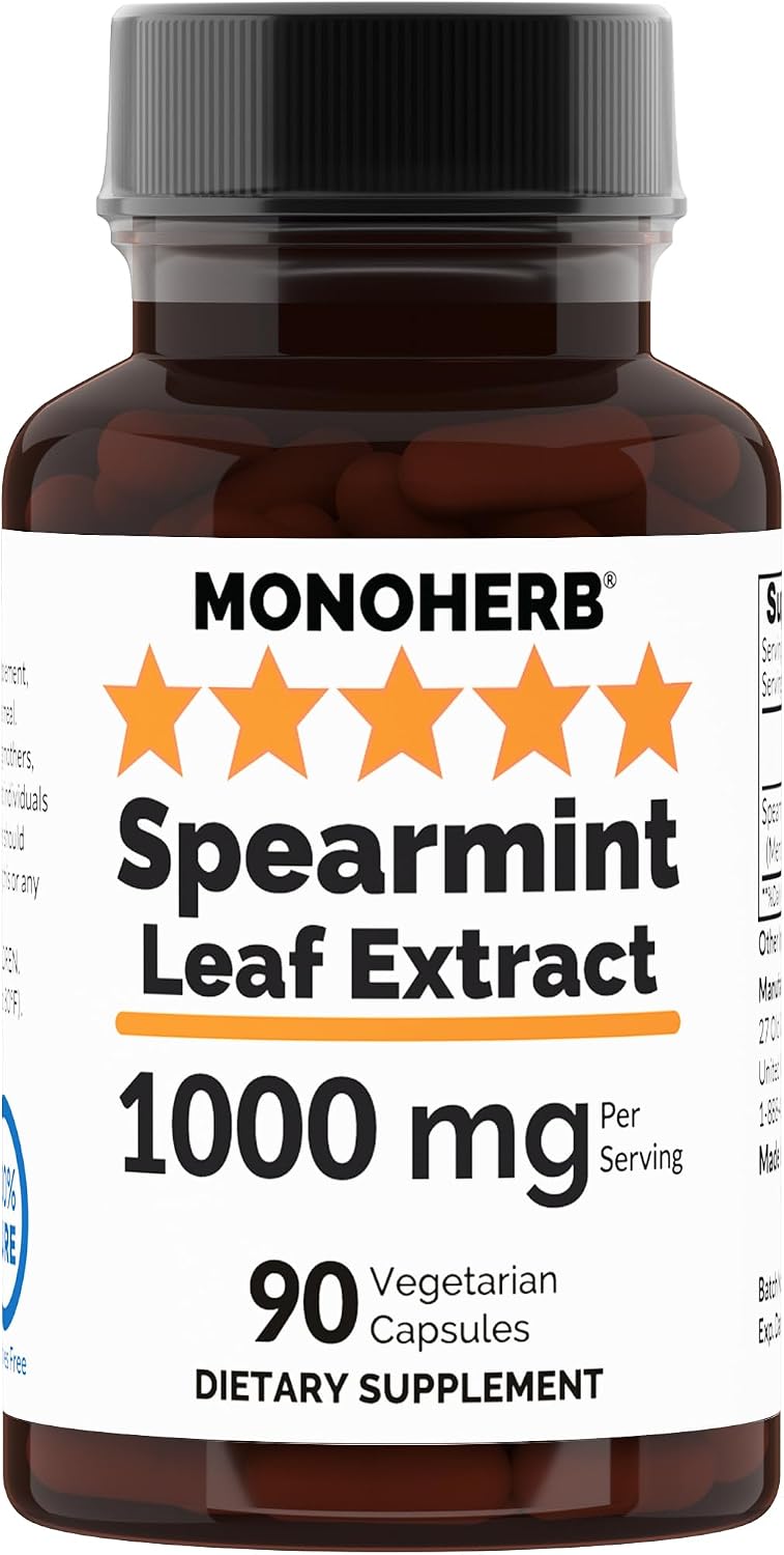 MONOHERB Spearmint Leaf Extract 1000 mg - 90 Vegan Capsules - görsel 1