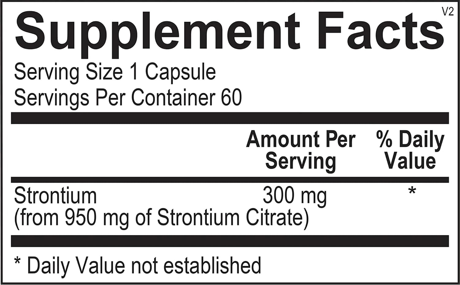 Super Strontium Boost Dietary Supplement - Strontium Citrate for Bone Support (60 Capsules) - görsel 4