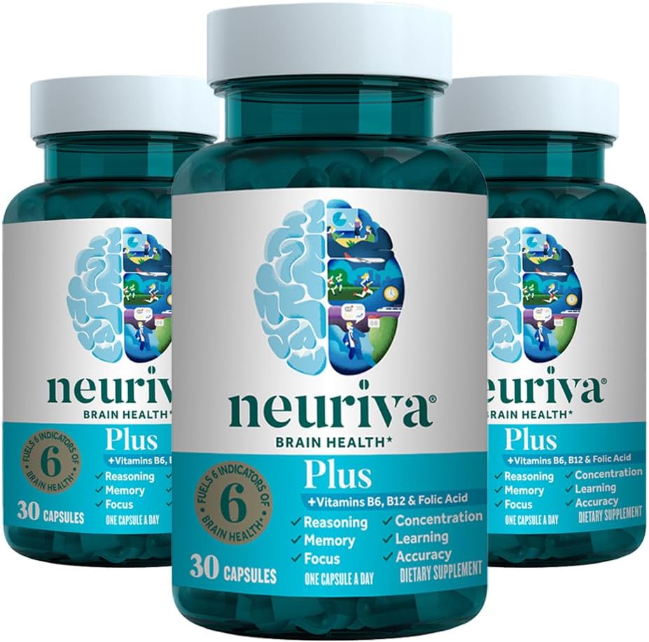 NEURIVA Plus Brain Supplement for Memory, Focus and Concentration - görsel 1