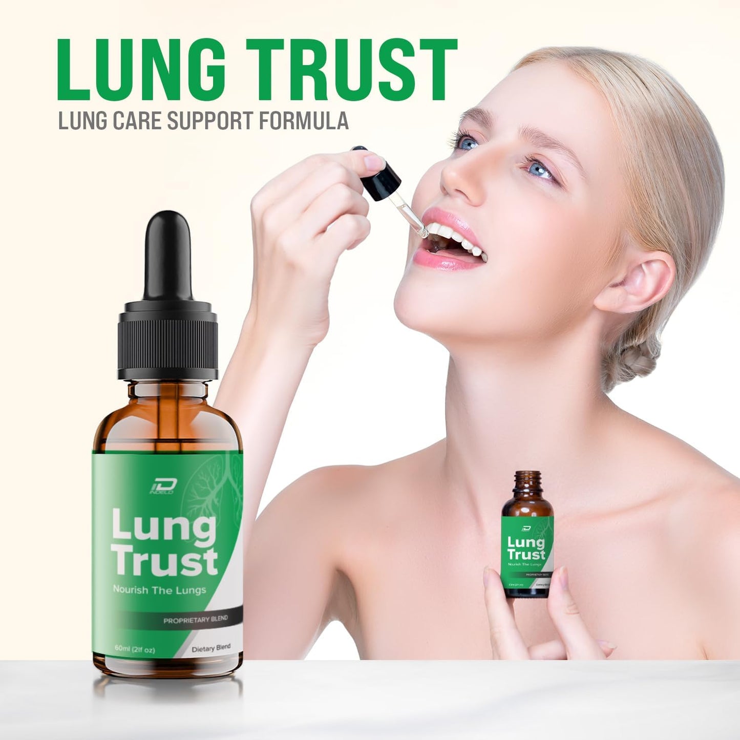 Lung Trust Liquid Supplement – Maximum Strength Herbal Drops, 60ml (One Month's Supply) - görsel 2