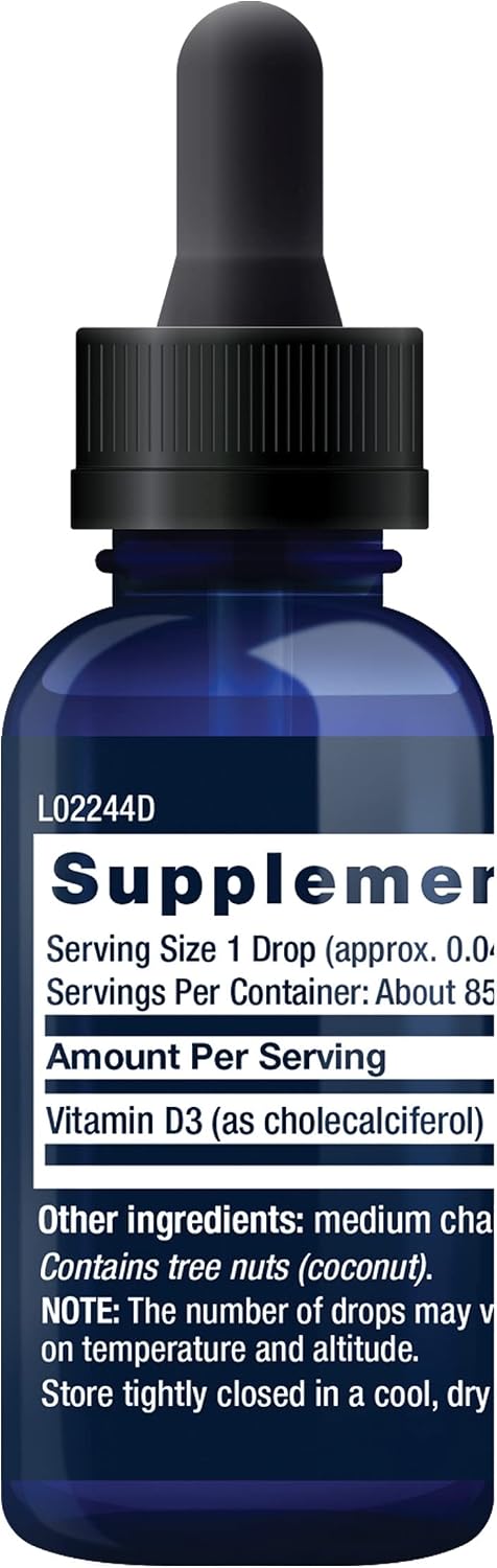 Life Extension Liquid Vitamin D3, 50 mcg (2000 IU), Unflavoured, 29.57 ml - görsel 2