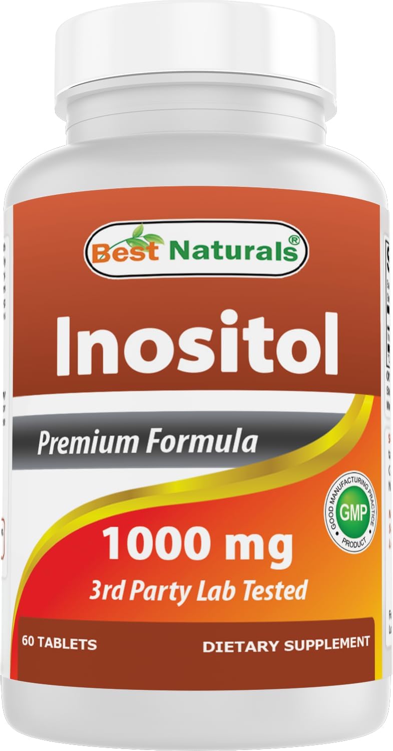 Best Naturals Inositol 1000mg 120 Tablets – Also Known as Vitamin B8 - görsel 8