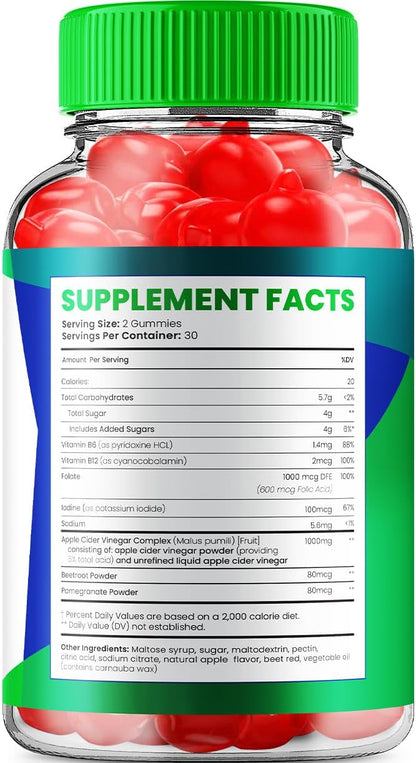 Ketofit ACV Gummies Advanced 1000mg, 2 Pack (120 Gummies)