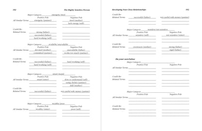 The Highly Sensitive Person's Workbook