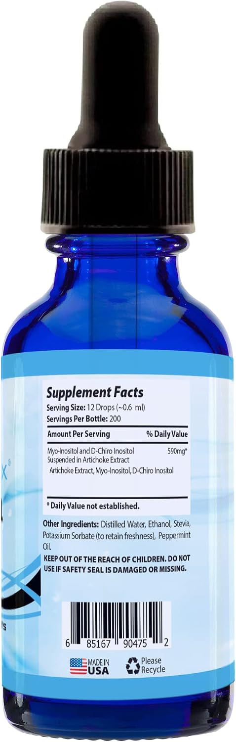 Absonutrix Myo Inositol & D-Chiro Inositol Blend 590 mg Liquid Drops, 118 ml (200 Servings) - görsel 3