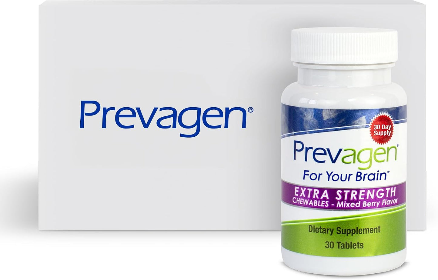 Prevagen Extra Strength Mixed Berry Chewables - 30 Tablets (1 Month Supply) - görsel 1