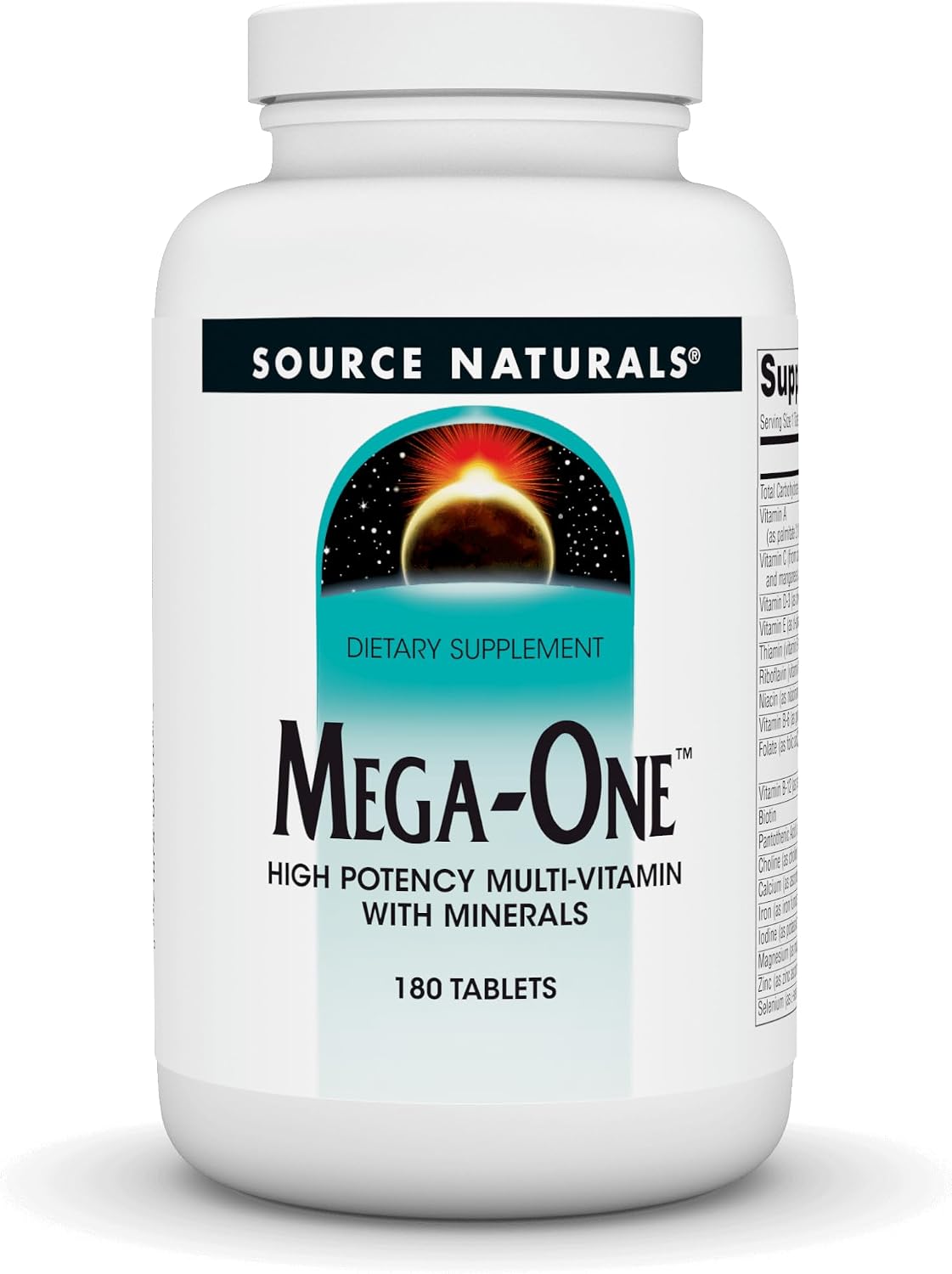 Source Naturals Mega-One Multivitamin with Minerals – 180 Tablets - görsel 1