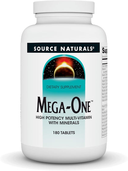 Source Naturals Mega-One Multivitamin with Minerals – 180 Tablets
