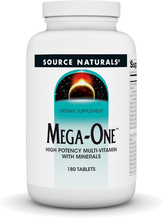 Source Naturals Mega-One Multivitamin with Minerals – 180 Tablets