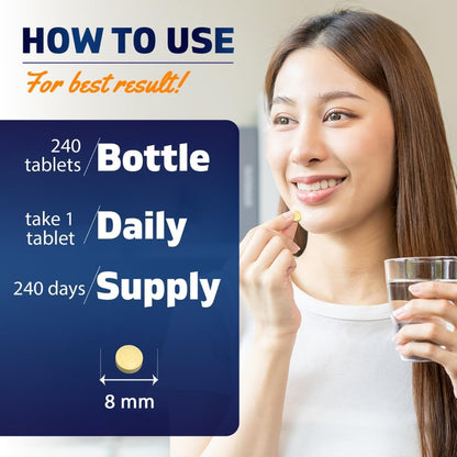 Vitamatic Folic Acid 1000 mcg (1 mg) - 480 Vegetarian Tablets (Pack of 2)