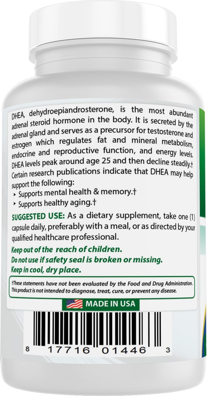 Best Naturals DHEA 100mg Food Supplement - 60 Capsules - görsel 7