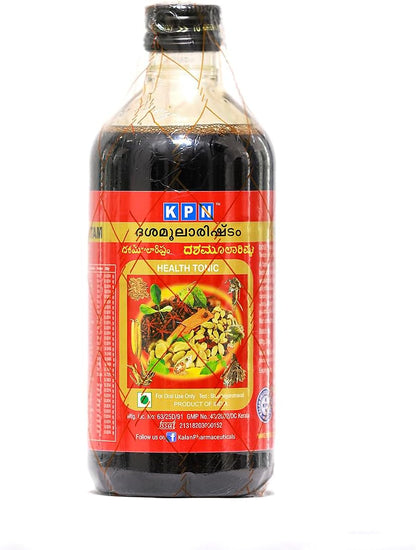 KPN Ayurveda Dasamoolarishtam Liquid (450 ml) – Traditional Ayurvedic Tonic for Digestive Health & Immunity – Natural Energy Supplement – 100% Herbal Dasamoolaristam