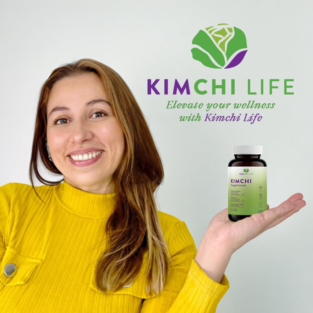 Kimchi Life Fermented Kimchi Capsules – Vegan Probiotic for Gut Health and Immunity - görsel 8