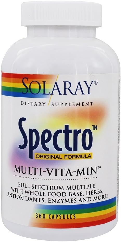 Solaray Spectro Multivitamin - 360 Capsules - görsel 1