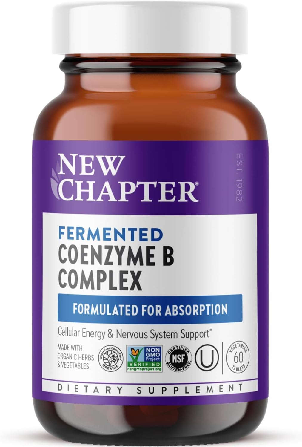 New Chapter Vitamin B Complex Fermented Coenzyme B Complex - görsel 1