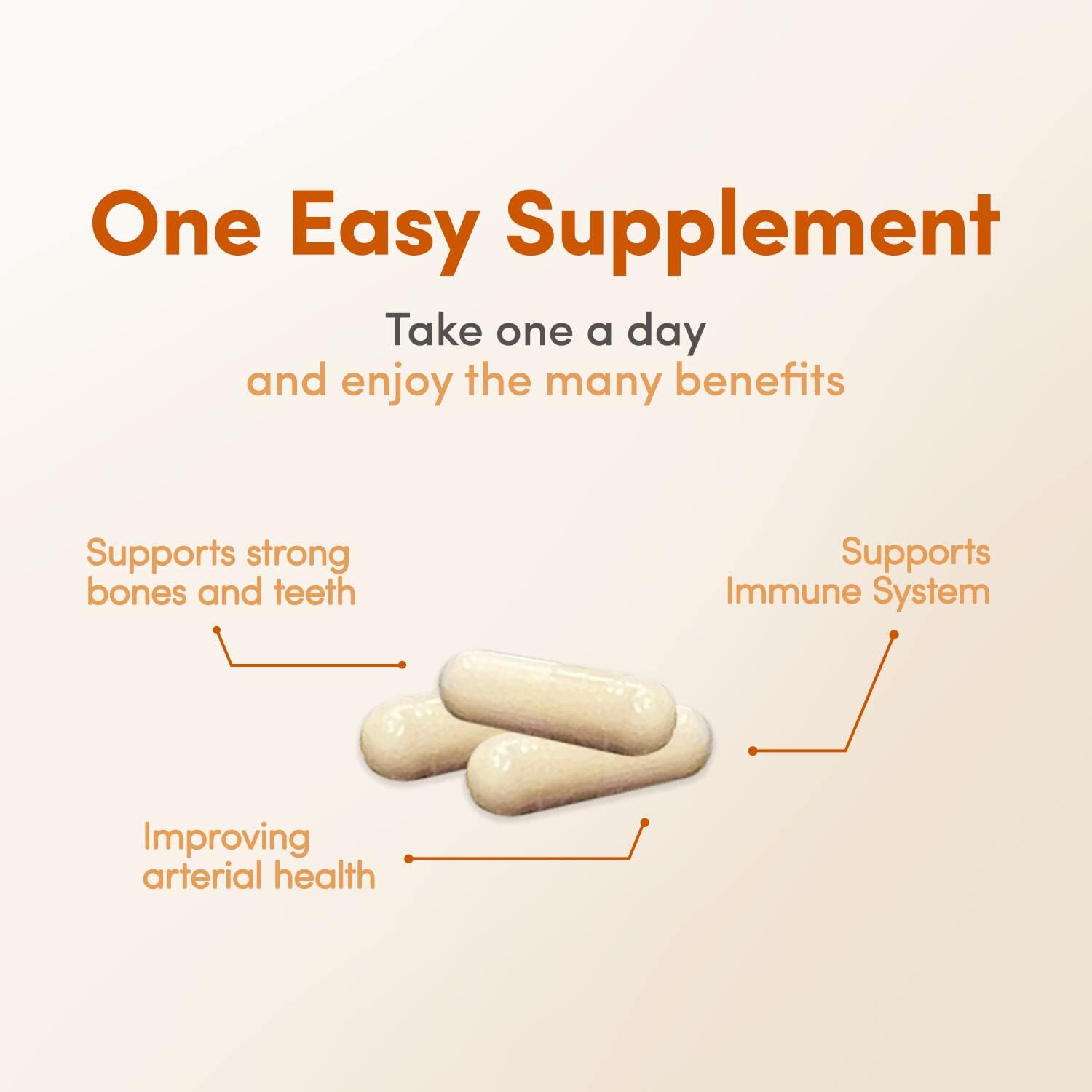 ADK 10-90 Capsules - Vitamin D3 K2 & A Combined Supplement - görsel 3