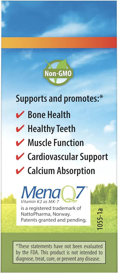 Carlson Super Daily D3 + K2, 50 mcg (2000 IU) D3 + 45 mcg MK-7, Liquid Drops, 90 servings