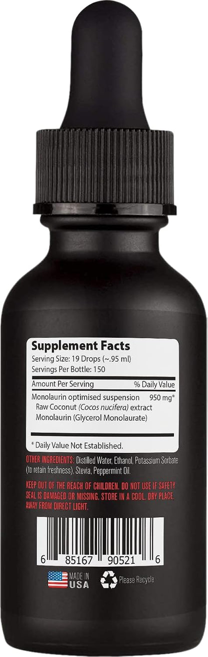 Lyfetrition Monolaurin Liquid Extract 950 mg, 120 ml, 150 Servings