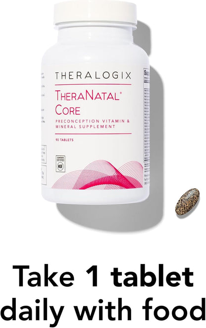 Theralogix TheraNatal Core Preconception Vitamin Supplement – 90-Day Supply