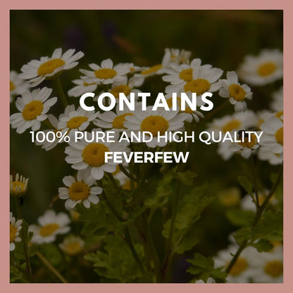 Feverfew | 1,000 mg, 60 Vegan Capsules Herbal Food Supplement | Two Month Supply