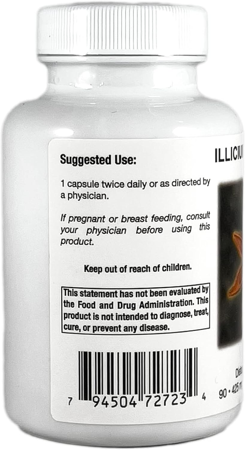 Supreme Nutrition Illicium Supreme, 180 Pure Star Anise Vegetarian Capsules (2 x 90) - görsel 3